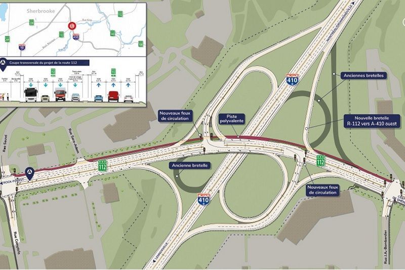Chantier de l’échangeur Darche à Sherbrooke : levée des entraves pour l’hiver